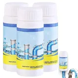 Drainelix Abflussreiniger Schaum Extra Stark, Multifunktional Rohrreiniger Extrem Stark, Hochwirksamer Rohrreiniger Toilettenreiniger und WC Reiniger mit Aktivschaum für Waschbecken, Toiletten (A,3PC)