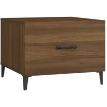 vidaXL Couchtisch mit Schubladen Braun Eiche 50 x 50 x 40 cm