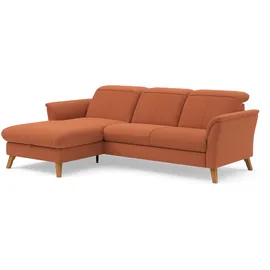 sit&more Ecksofa Romero L-Form, wahlweise mit oder ohne Relax-Funktion, Bettfunktion, Bettkasten orange
