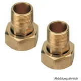 Allmess Kaltwasserzähler Allmess Wasserzähler Verschraubung 3/4", Set=2 Stück, Messing, 14584