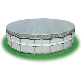 Intex Deluxe Abdeckplane grau Ø 549 cm