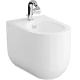 Vitra Liquid Stand-Bidet 7322B403-0288 38x54x40,5cm, back to wall, 1 Hahnloch mittig, mit Überlauf, weiß VC