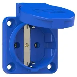 PCE 105-0b Schutzkontakt-Anbausteckdose 50x50 nat IP54 r?ckw?rtig (blau) 1050b