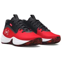 Under Armour Lockdown 7 Basketball Schuhe, Red/Black/Red, 42.5 EU