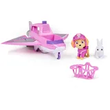 Spin Master PAW Patrol Air Rescue - Skyes Rettungsflugzeug mit einziehbarer Klaue und Rettungskorb, mit Skye Spielfigur und Hase (Basis Fahrzeug)