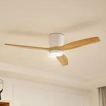 LUCANDE Faipari 132 cm Deckenventilator Weiß