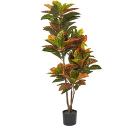 Kunstpflanze im Blumentopf 140 cm CODIAEUM