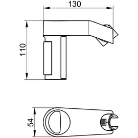 Keuco AXESS Brauseschieber, mit Einhandbedienung, 35010010100 35010010100