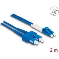 DeLock LWL Kabel mit Metallarmierung LC Duplex zu SC