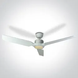 LED-Deckenventilator Verano mit Ventilatorblätter aus Holz - Weiß