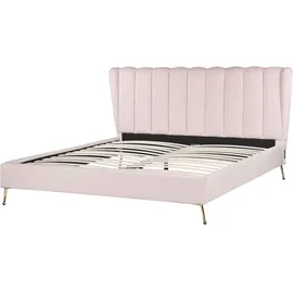 Beliani Miribel 180 x 200 cm Rosa Gold