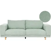 Beliani Sofa Cord Mintgrün Nivala