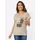 Classic Basics Sieh an! Rundhals-Shirt in sand-schwarz-bedruckt | Gr.: 46