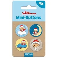 Trötsch Verlag Trötsch Unser Sandmännchen Mini-Buttons 4er Set Sandmann
