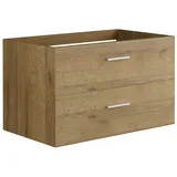 vente-unique Waschbeckenunterschrank 80 x 0 x 0 cm Naturfarben Hell