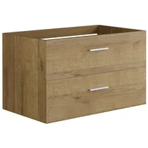 vente-unique Waschbeckenunterschrank 80 x 0 x 0 cm Naturfarben Hell