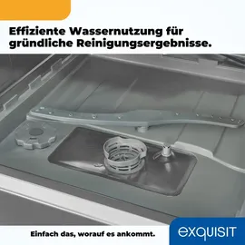 Exquisit EGSP1060-E-030F Einbau-Geschirrspüler (vollintegrierbar, 550 mm breit)