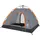 vidaXL Kuppelzelt 5 Personen Grau/Orange