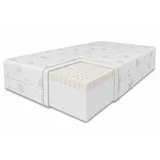 marpur Latexmatratze, Weiß, Textil, H3, 200x200 cm, Oeko-Tex® Standard 100, Schlafzimmer, Matratzen Shop, Matratzen