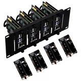 GeeekPi 10 Zoll 2U Rack Mount für Raspberry Pi 5, mit 4PCS PCIe auf M.2 NVMe SSD Adaptern, kompatibel mit DeskPi RackMate T1/T0/T2/T0 Plus/T1 Plus/TL1 & 10-Zoll-Serverschrank