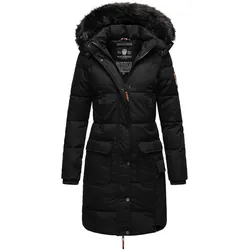NAVAHOO Damen Warmer Wintermantel Parka inkl. Einkaufstasche und Regenschirm Cosimaa