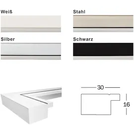 walther + design Metro Bilderrahmen silber 13x18 cm 2er Set