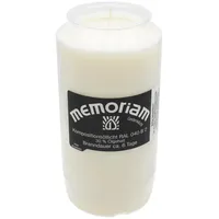 Aeterna MEMORIAM-Kompositionsöllicht 136 mm 20 St. Weiß