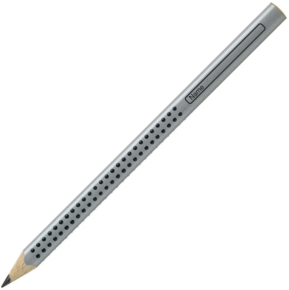 Silber Bleistift Jumbo Grip | Schwarze Mine HB | Faber-Castell