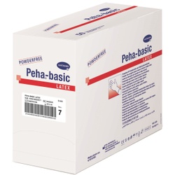 Peha® basic Latex OP-Handschuhe, puderfrei, Geeignet für alle chirurgischen Eingriffe, 1 Packung = 50 Paar, Größe 5,5