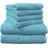 Handtuchset 50 x 100 cm türkis 6 St.