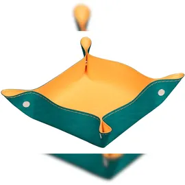 Rhodia 2x Taschenleerer aus Kunstleder, 12x12x4,5cm Pfaugrün 194593C