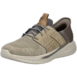 Sneaker SKECHERS "Skechers Sneaker Textil", Herren, Gr. 41, braun, Textil, casual, Schuhe