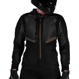 leatt adventure Adventure FlowTour 5.5 Textiljacke Schwarz/Dunkelgrau/Gold 3XL