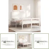 Prolenta Premium Seniorenbett Mit Kopfteil 140x200 Cm Weiß