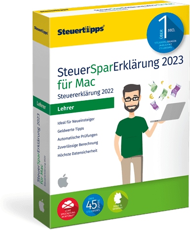 SteuerSparErklärung Lehrer 2023 (für Steuerjahr 2022) Mac