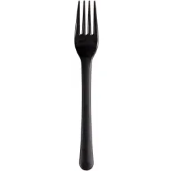 ABENA® Mehrweg Gabel, ABENA Gastro, schwarz 1999903101 , 1 Packung = 50 Stück