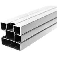 Tetzner & Jentzsch Zaunpfahl 68 x 68 x 240 cm Silber/Aluminium