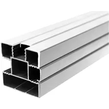 Tetzner & Jentzsch Zaunpfahl 68 x 68 x 240 cm Silber/Aluminium