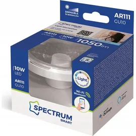 Spectrum SMART LED Leuchtmittel Reflektor weiß 10W GU10 CCT 3000-5800K 30° kompatibel mit App, Google Assistant, Alexa und Tuya, dimmbar