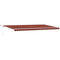 VidaXL Einziehbare Markise Braun 600 × 300 cm