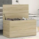 Myheimly Aufbewahrungstruhe Spielzeugtruhe Spielzeugkiste Couchtisch Beistelltisch Truhe Aufbewahrungsbox Sonoma-Eiche 84x42x46 cm Holzwerkstoff
