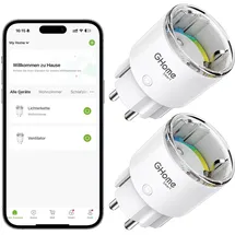 ghome smart Smart-Home-Steckdose Weiß 2 St.