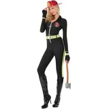 amscan 844645-55 Adults Firefighter Costume with Belt and Gloves-Size 8-10-1 PC Sexy Feuerwehr-Kostüm für Erwachsene, mit Gürtel und Handschuhen, Größe 36-38, 1 Stück, Nicht einfarbig, Small UK 8-10