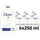 Dove Waschcreme Original Schaum 6 x 250 ml
