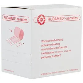 NOBAMED RUDAMED sensitive Wundschnellverband gerollt aus Vliesstoff,