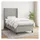 vidaXL Boxspringbett 100 x 200 cm Hellgrau