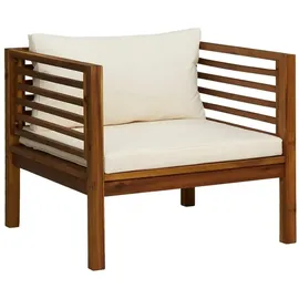 vidaXL Garten-Lounge-Set 7-tlg. creme Akazie
