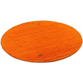Pergamon Natur Teppich Indo Nepal Gabbeh Shiva Terrakotta 150cm Rund,