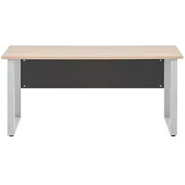 MÖBELPARTNER Schreibtisch 1500 Eiche hell / Grau