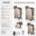 Tectake Cleo Koffer-Set 4-tlg. beige